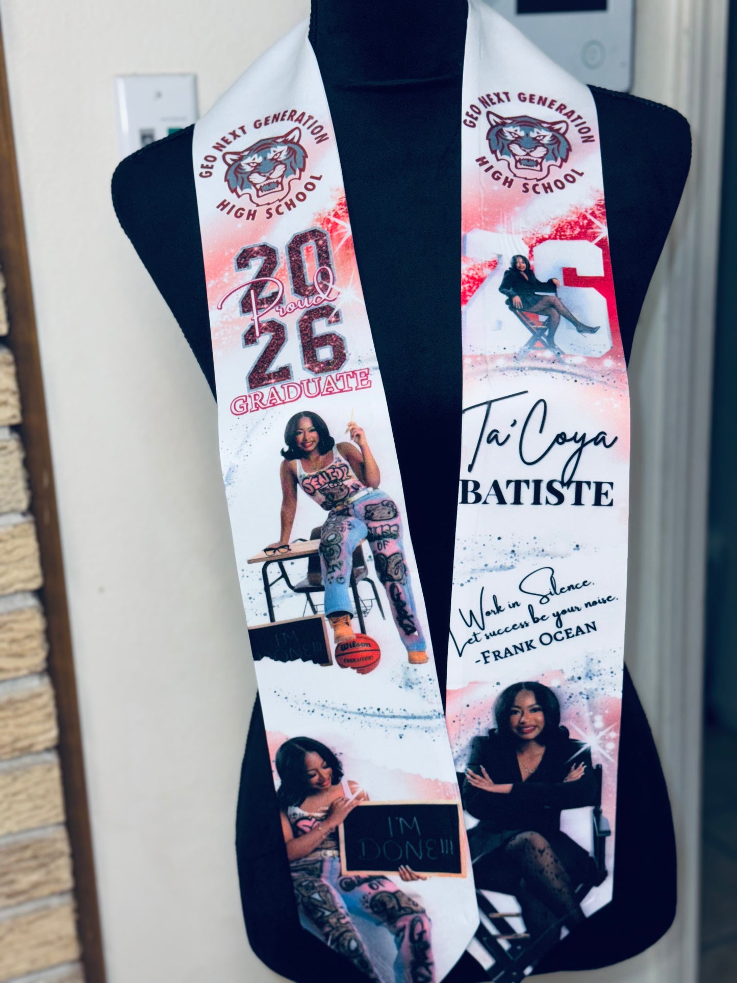 Custom Adult Size Graduation Stole