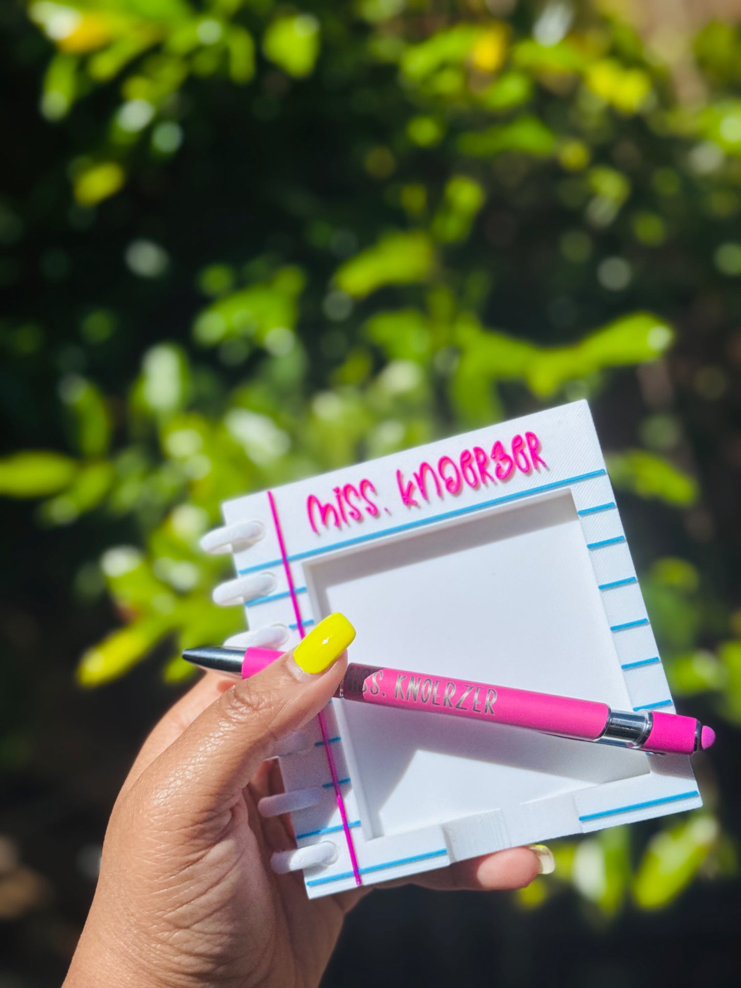 Teachers Notebook Sticky Note Holder