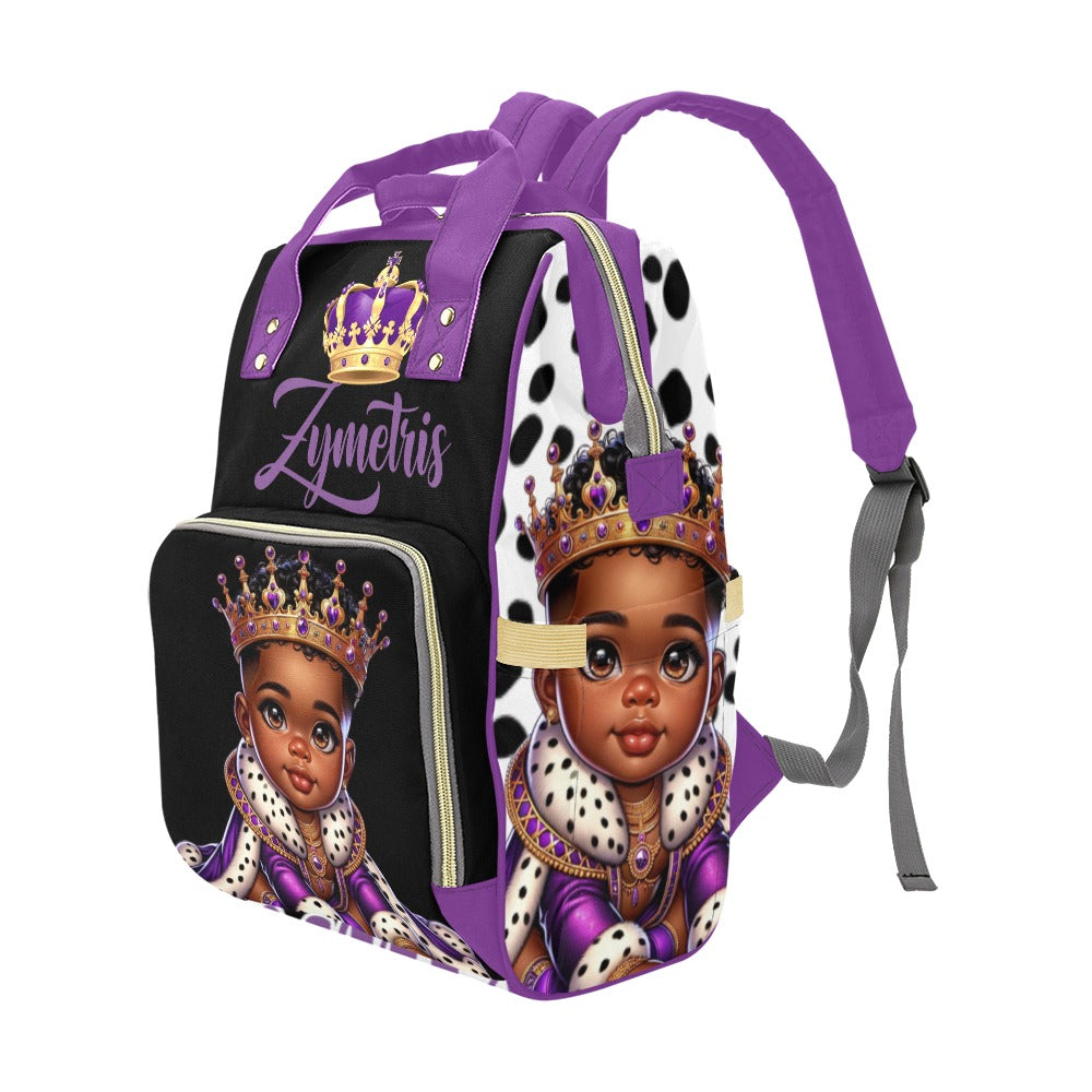 Personalized Diaper bag and Minky Baby Blanket Bundle