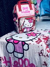 Load image into Gallery viewer, Hello Kitty Diaper Bag and Minky Baby Blanket Bundle
