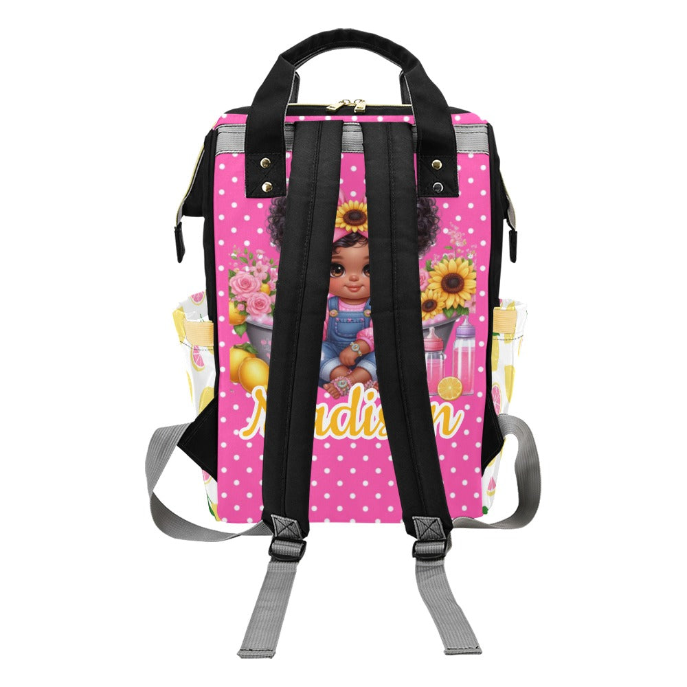 Paw Diaper bag, Mommy bag and Minky Baby Blanket Bundle