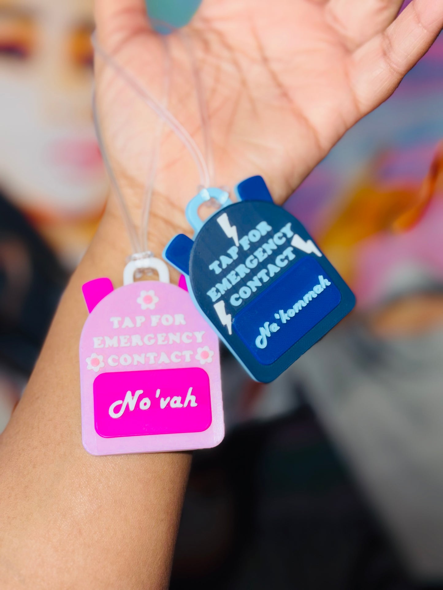Viral Emergency Contact Book Bag Tag