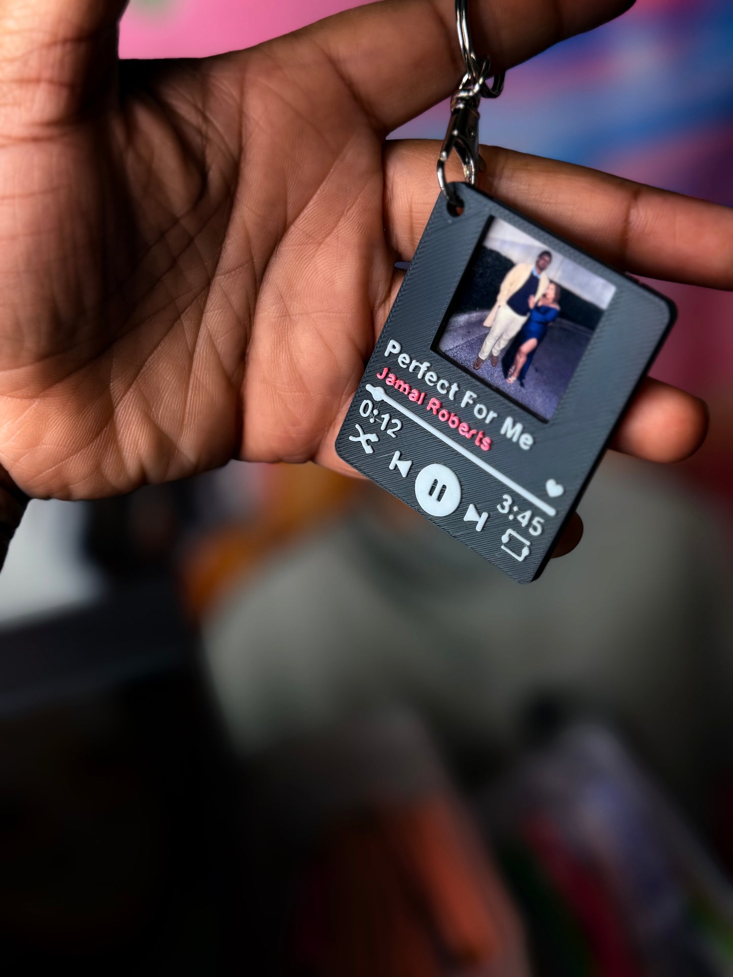 Custom Tap Music Player Keychain 🎵