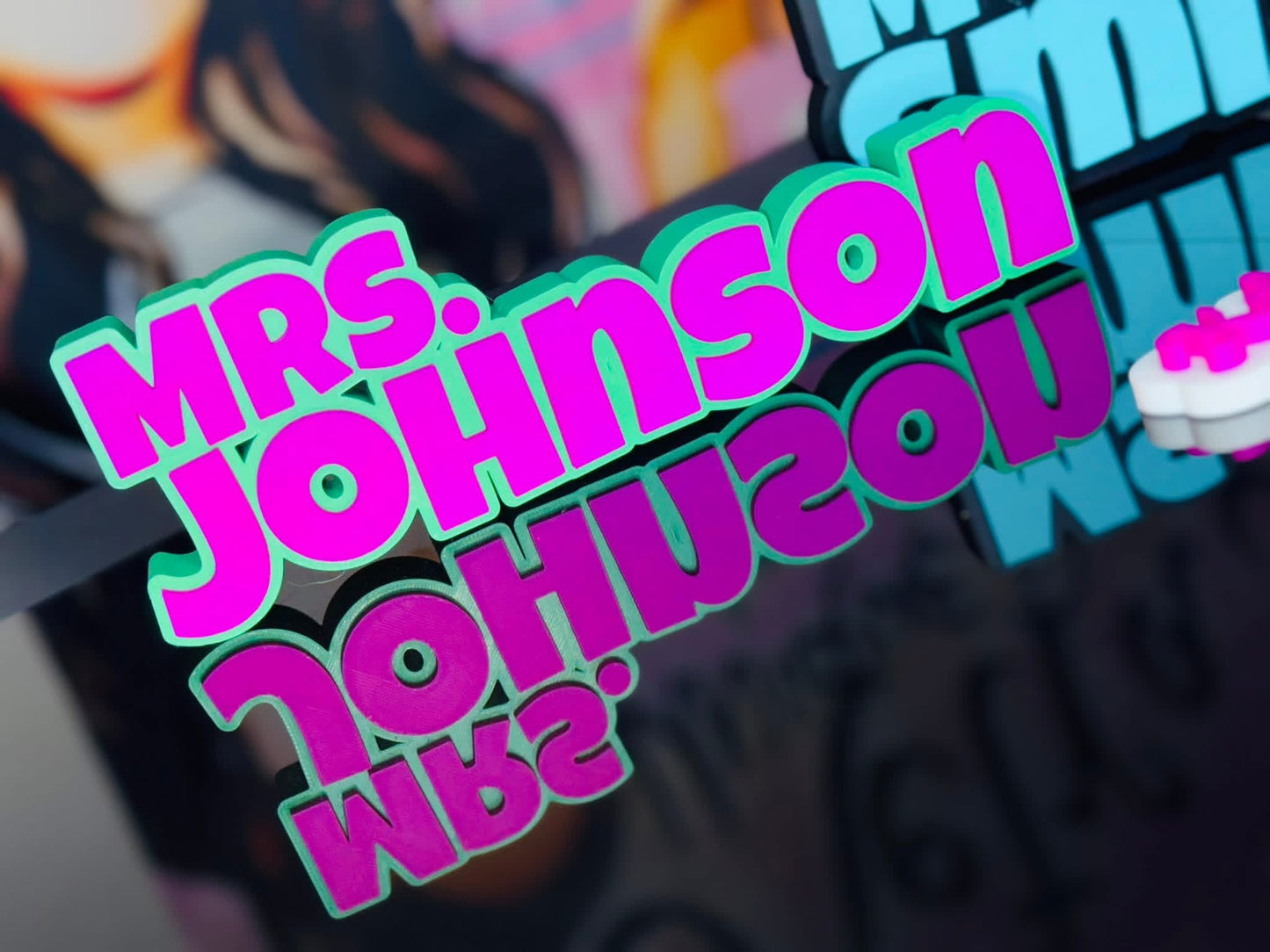 Teacher Desk Name Sign