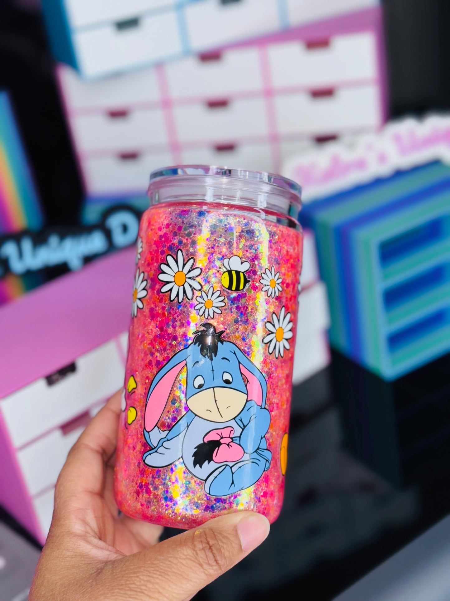 16oz Acrylic Snow globe Tumbler (Ready To ship)