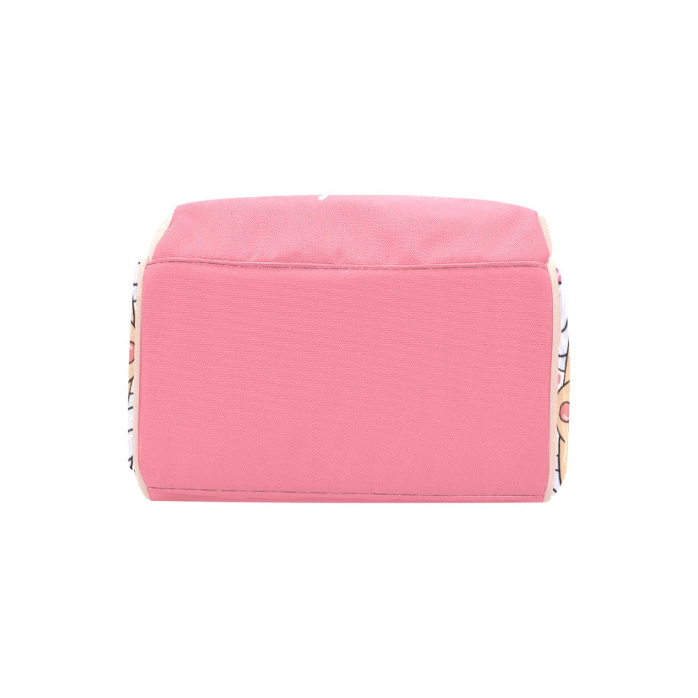Personalized Diaper Bag and Minky Baby Blanket Bundle