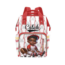 Load image into Gallery viewer, Baseball Themed Baby Bag
