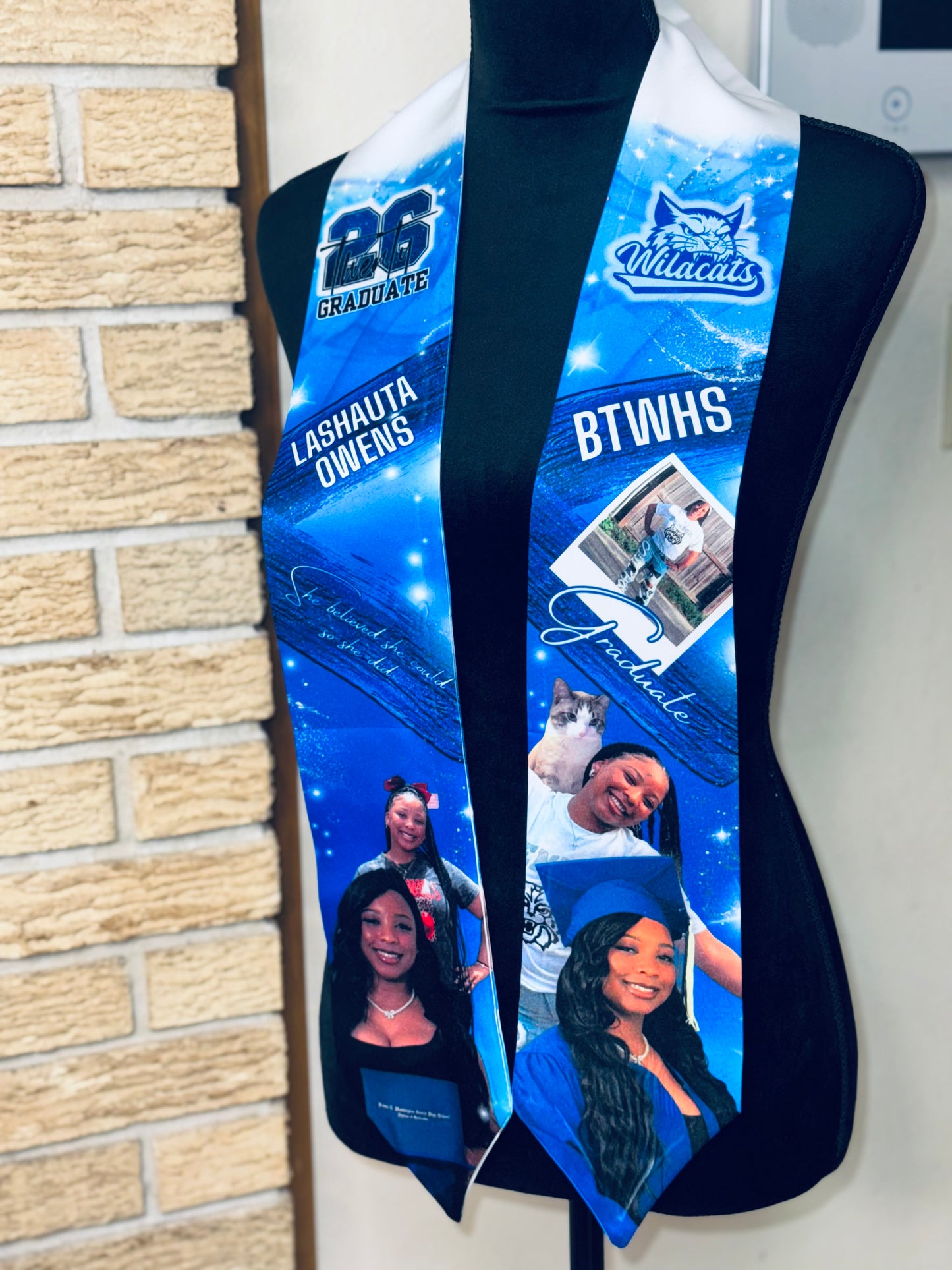 Custom Adult Size Graduation Stole