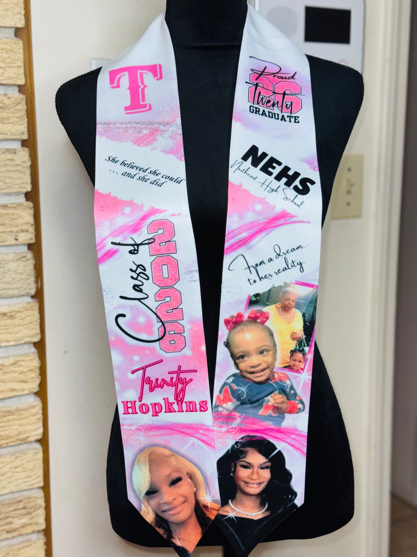 Custom Adult Size Graduation Stole