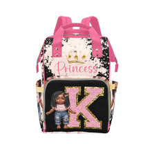 Load image into Gallery viewer, Princess Diaper Bag and Minky Baby Blanket Bundle
