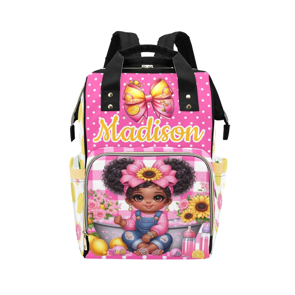 Paw Diaper bag, Mommy bag and Minky Baby Blanket Bundle