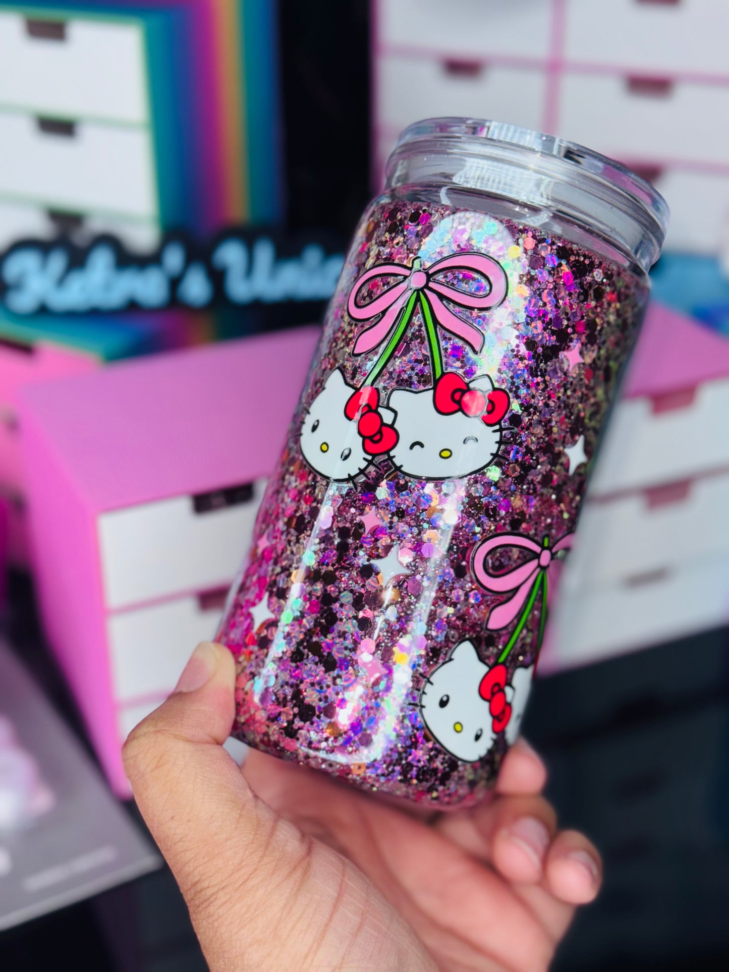 16oz Acrylic Snow globe Tumbler (Ready To ship)