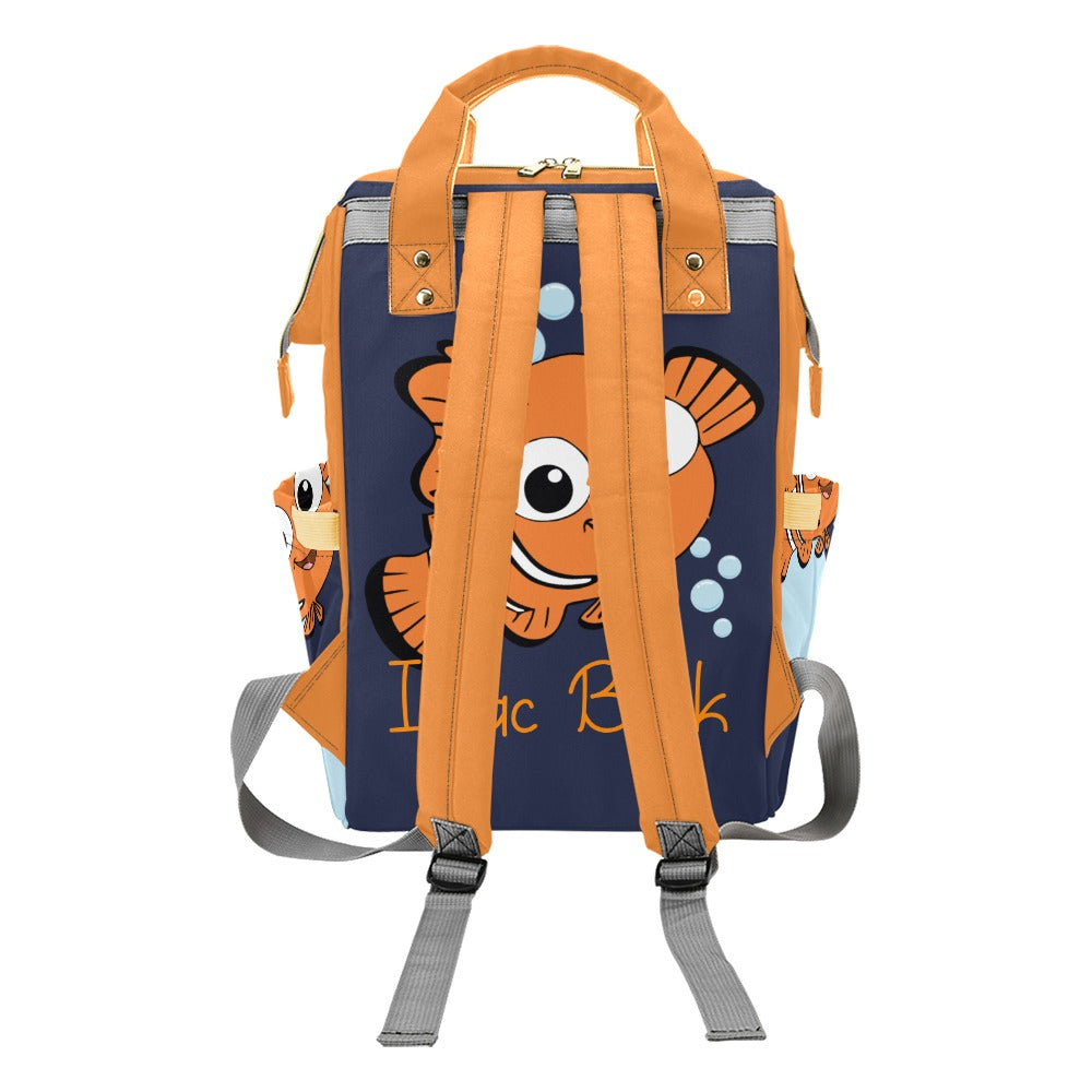 Nemo Diaper bag, Mommy bag and Minky baby blanket bundle