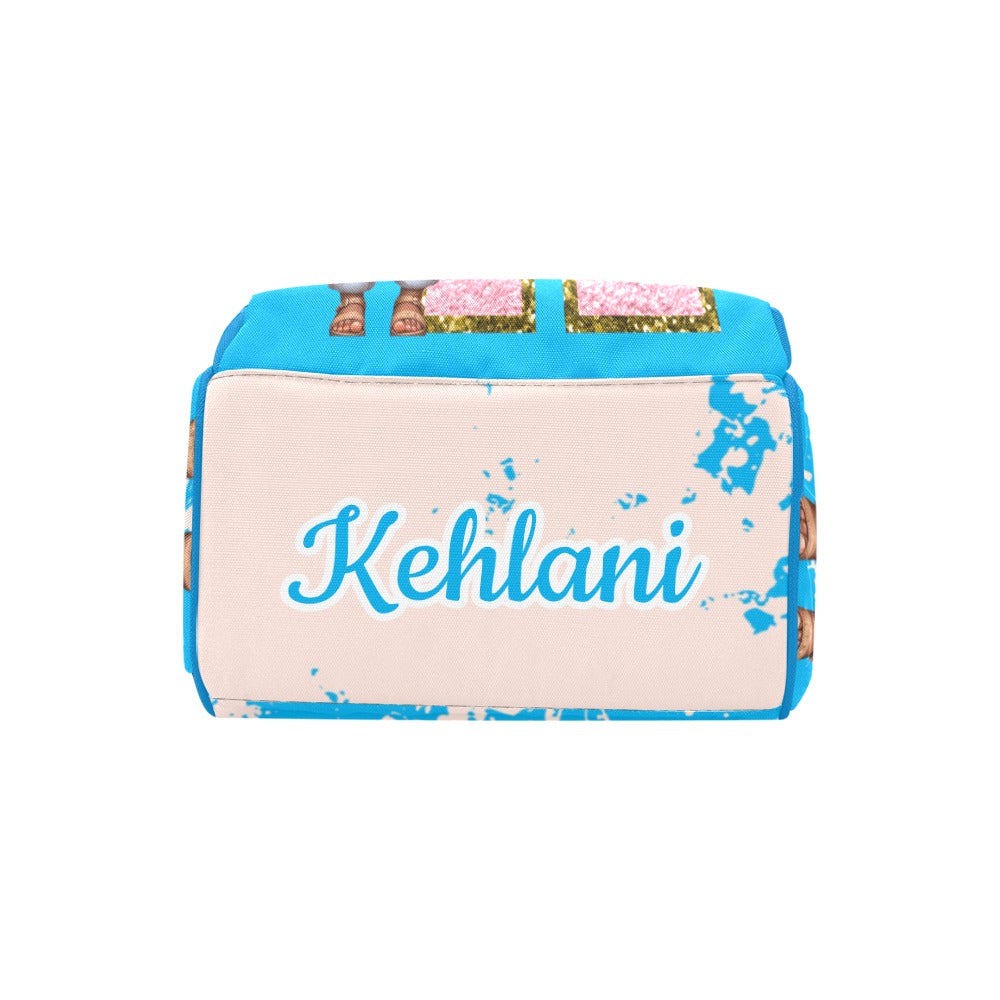 Princess Diaper Bag and Minky Baby Blanket Bundle