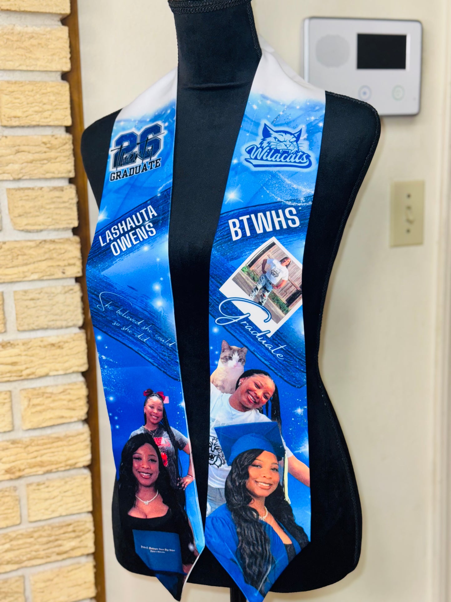 Custom Adult Size Graduation Stole
