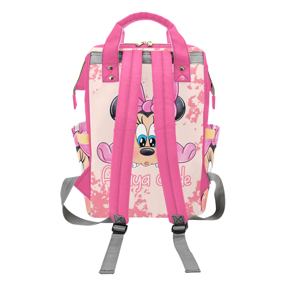 Personalized Diaper Bag and Minky Baby Blanket Bundle