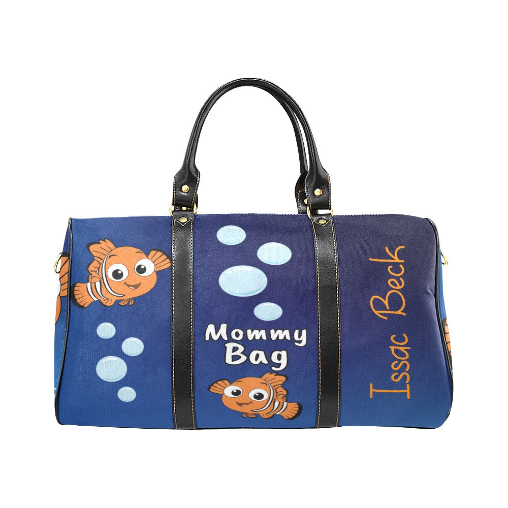Nemo Diaper bag, Mommy bag and Minky baby blanket bundle