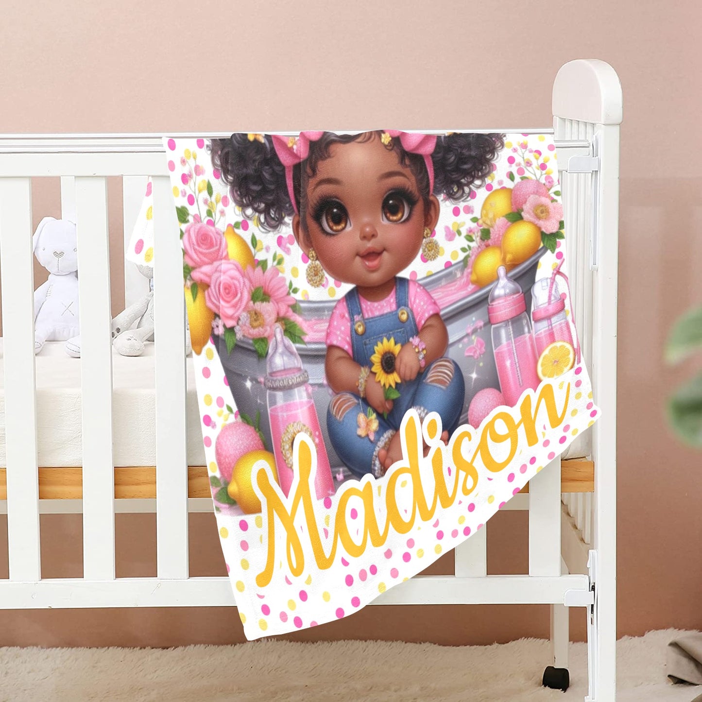 Paw Diaper bag, Mommy bag and Minky Baby Blanket Bundle