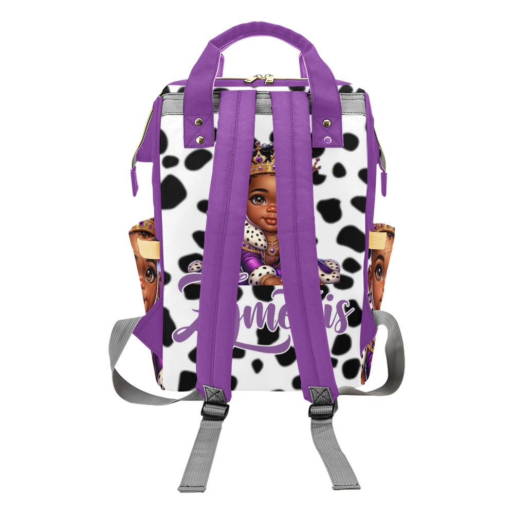 Personalized Diaper bag and Minky Baby Blanket Bundle