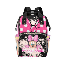 Load image into Gallery viewer, Personalized Diaper Bag and Minky Baby Blanket Bundle
