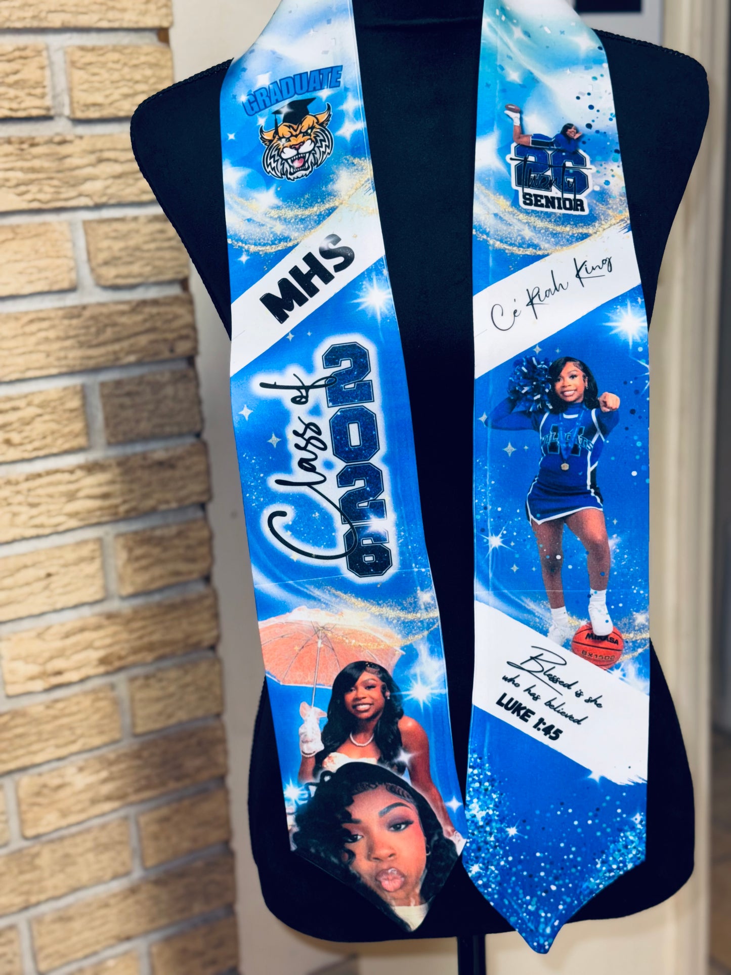 Custom Adult Size Graduation Stole