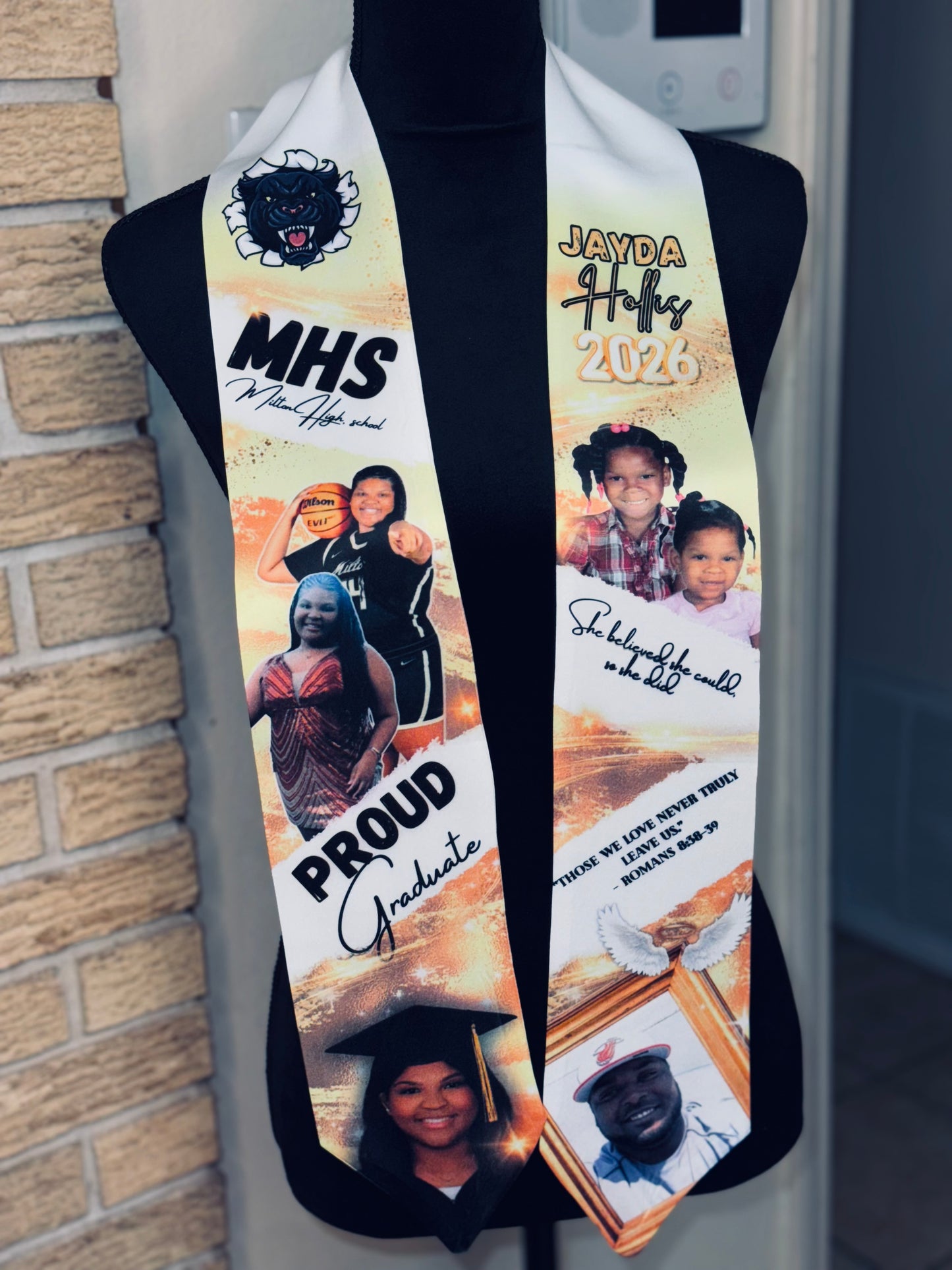 Custom Adult Size Graduation Stole