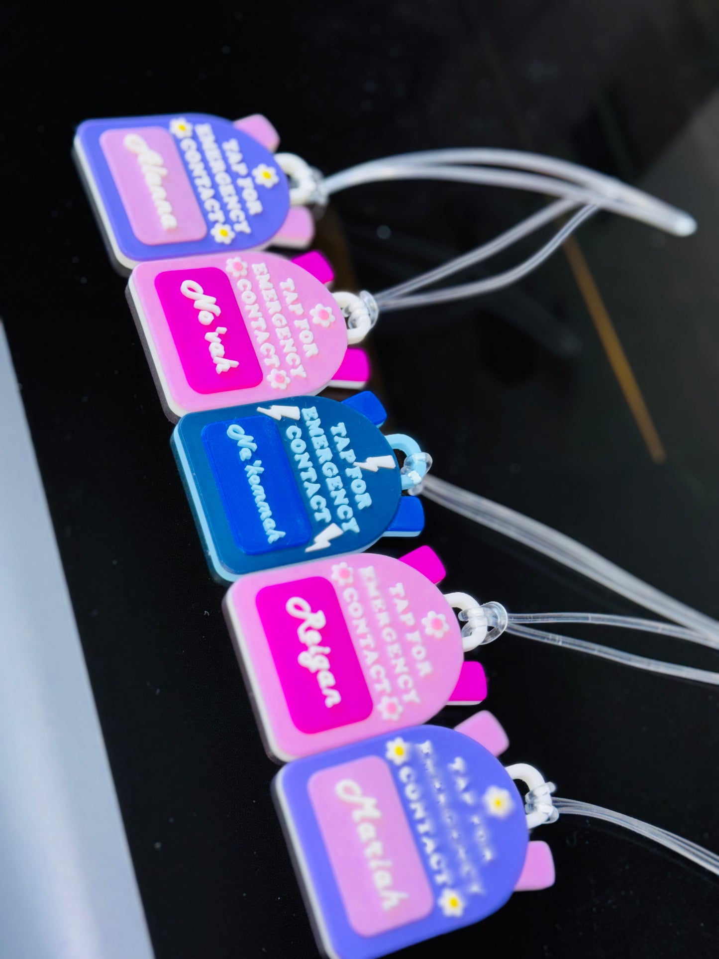 Viral Emergency Contact Book Bag Tag