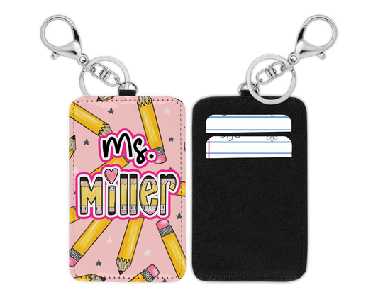 Pencil Teacher ID
badge Holder
(Breakaway Lanyard)