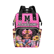 Load image into Gallery viewer, Personalized Diaper Bag and Minky Baby Blanket Bundle

