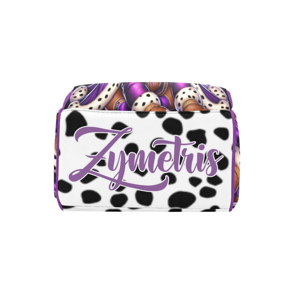 Personalized Diaper bag and Minky Baby Blanket Bundle