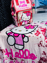 Load image into Gallery viewer, Hello Kitty Diaper Bag and Minky Baby Blanket Bundle
