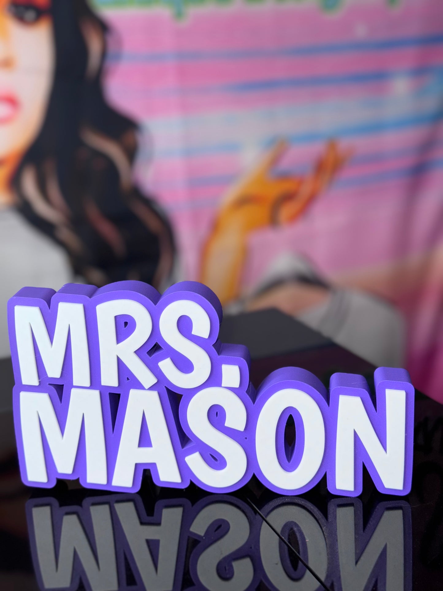 Teacher Desk Name Sign