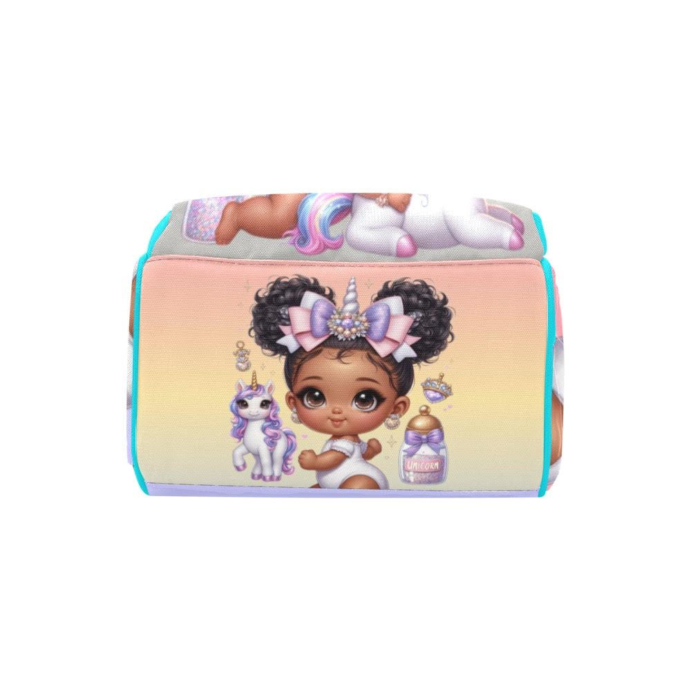 Unicorn Baby Bag (Blue Straps)