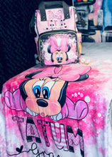 Load image into Gallery viewer, Minnie Mouse Diaper Bag and Minky Baby Blanket Bundle
