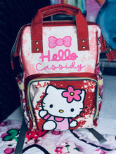 Load image into Gallery viewer, Hello Kitty Diaper Bag and Minky Baby Blanket Bundle

