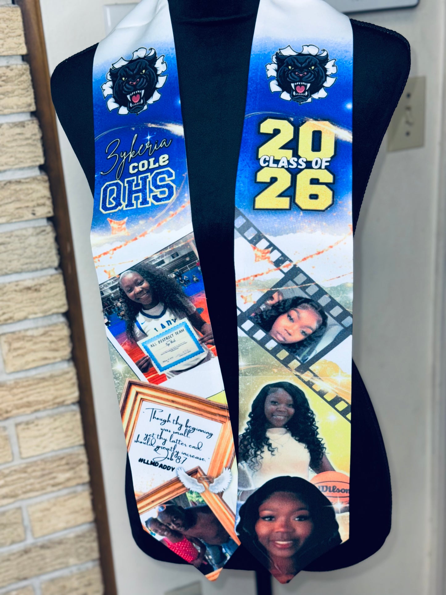 Custom Adult Size Graduation Stole