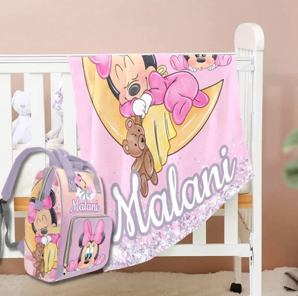 DiaperBag and Blanket (Theme Requests)
All themed requests should be placed under this listing.
Once your order is received, design options based on your selected theme will be shared for you to choose from via text or email within 24–48 business hours.