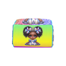 Load image into Gallery viewer, Rainbow Unicorn Baby Bag and Baby Blanket Bundle
