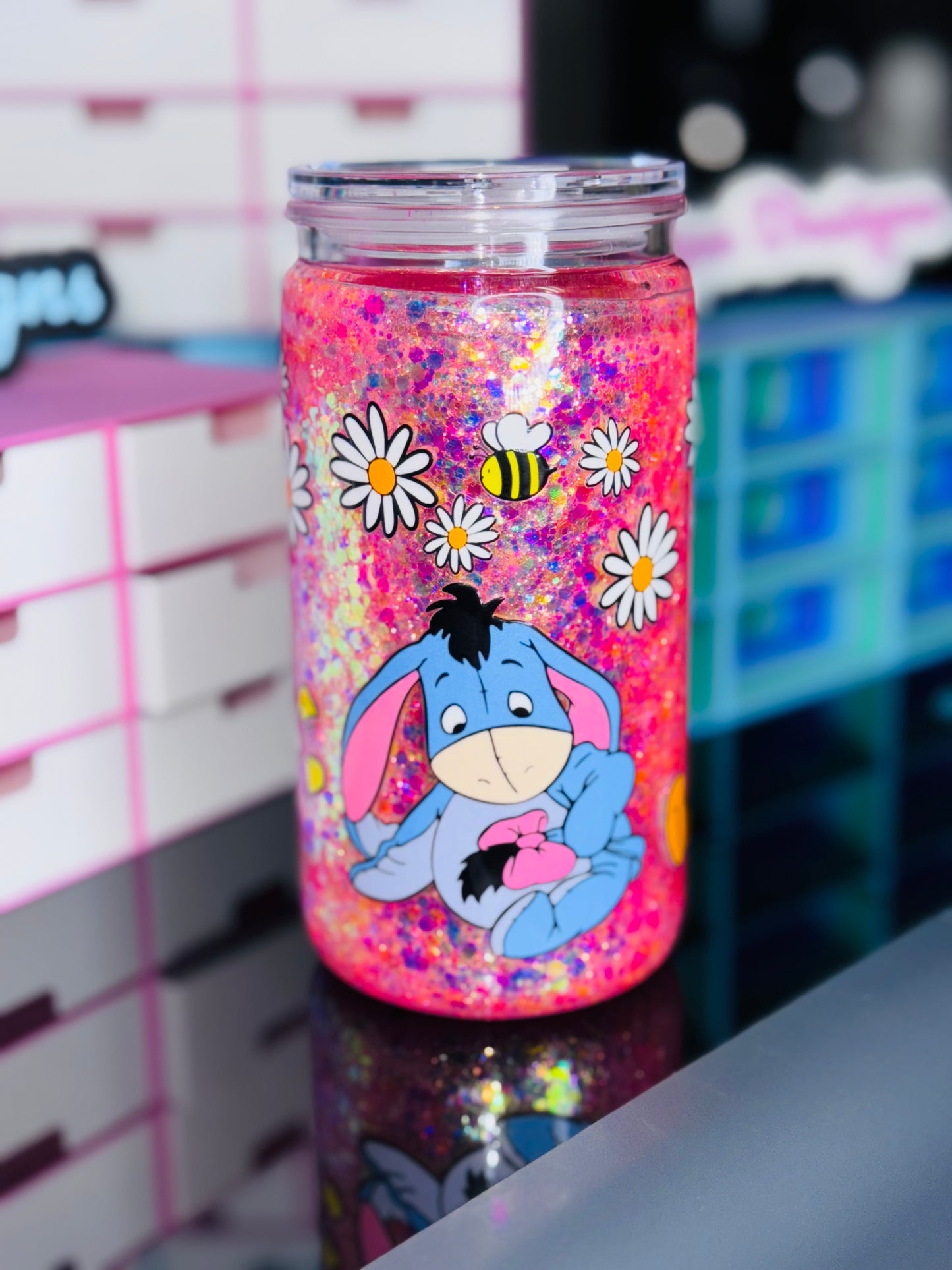 16oz Acrylic Snow globe Tumbler (Ready To ship)