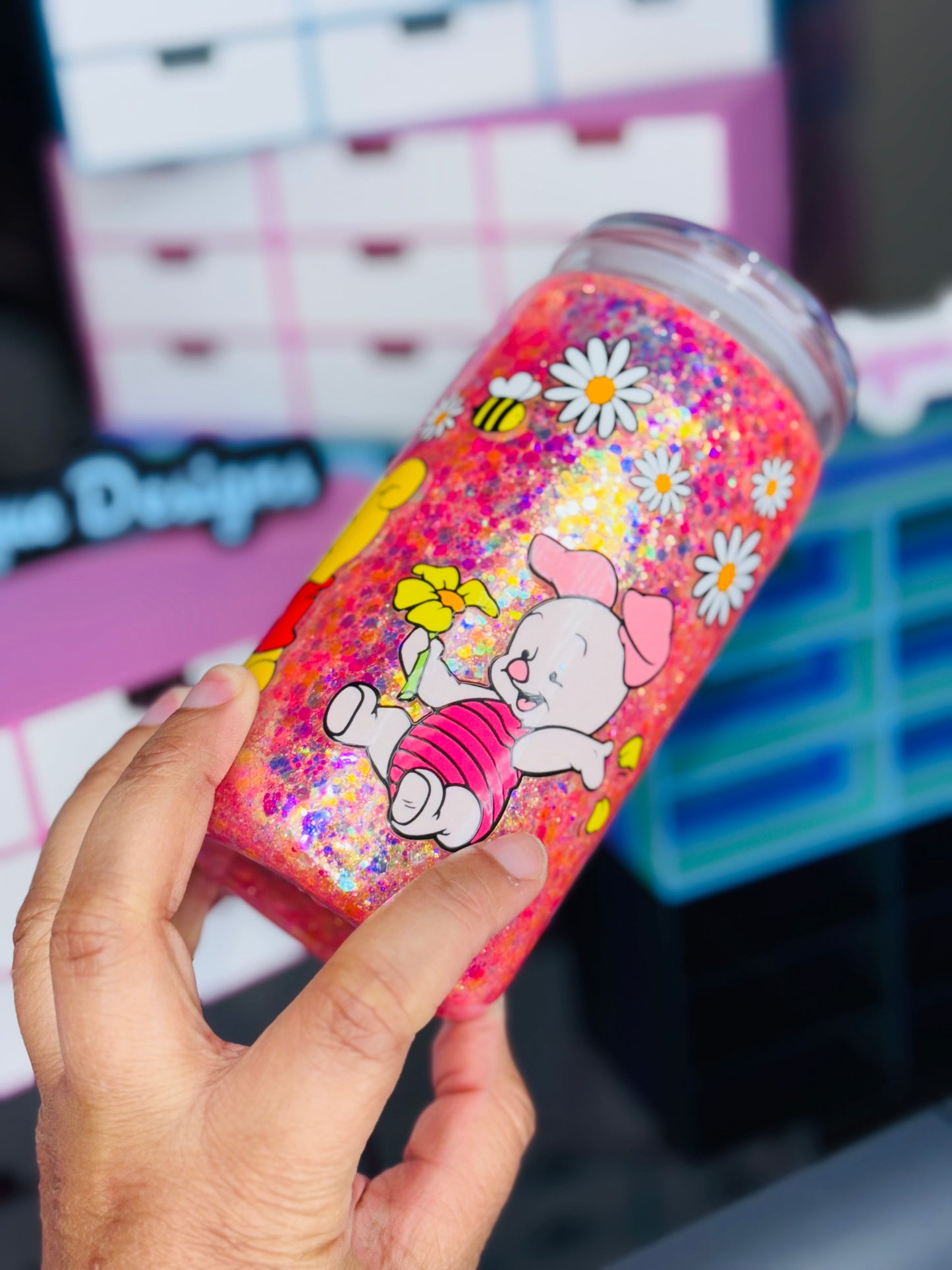 16oz Acrylic Snow globe Tumbler (Ready To ship)