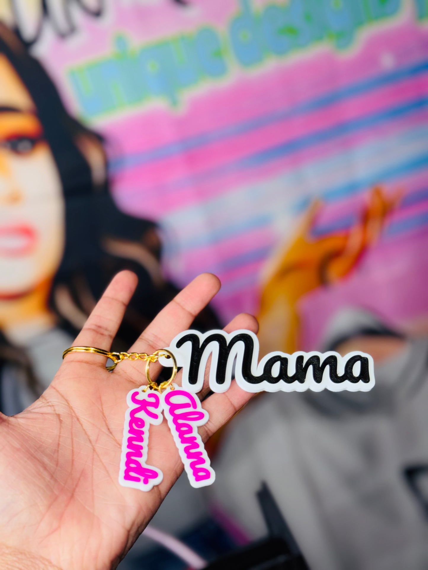 MAMA Keychains – Personalized with Kids’ Names