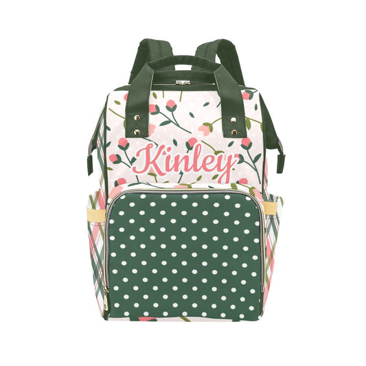 Personalized Polka Dot Diaper Bag