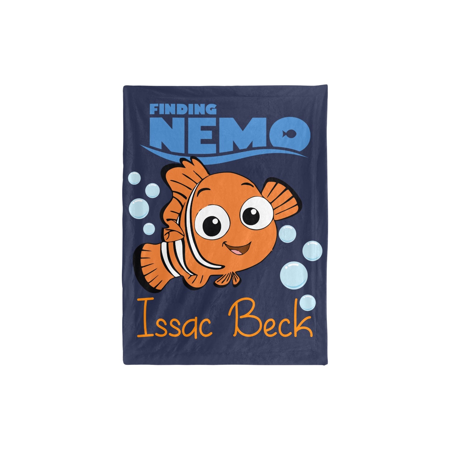 Nemo Diaper bag, Mommy bag and Minky baby blanket bundle