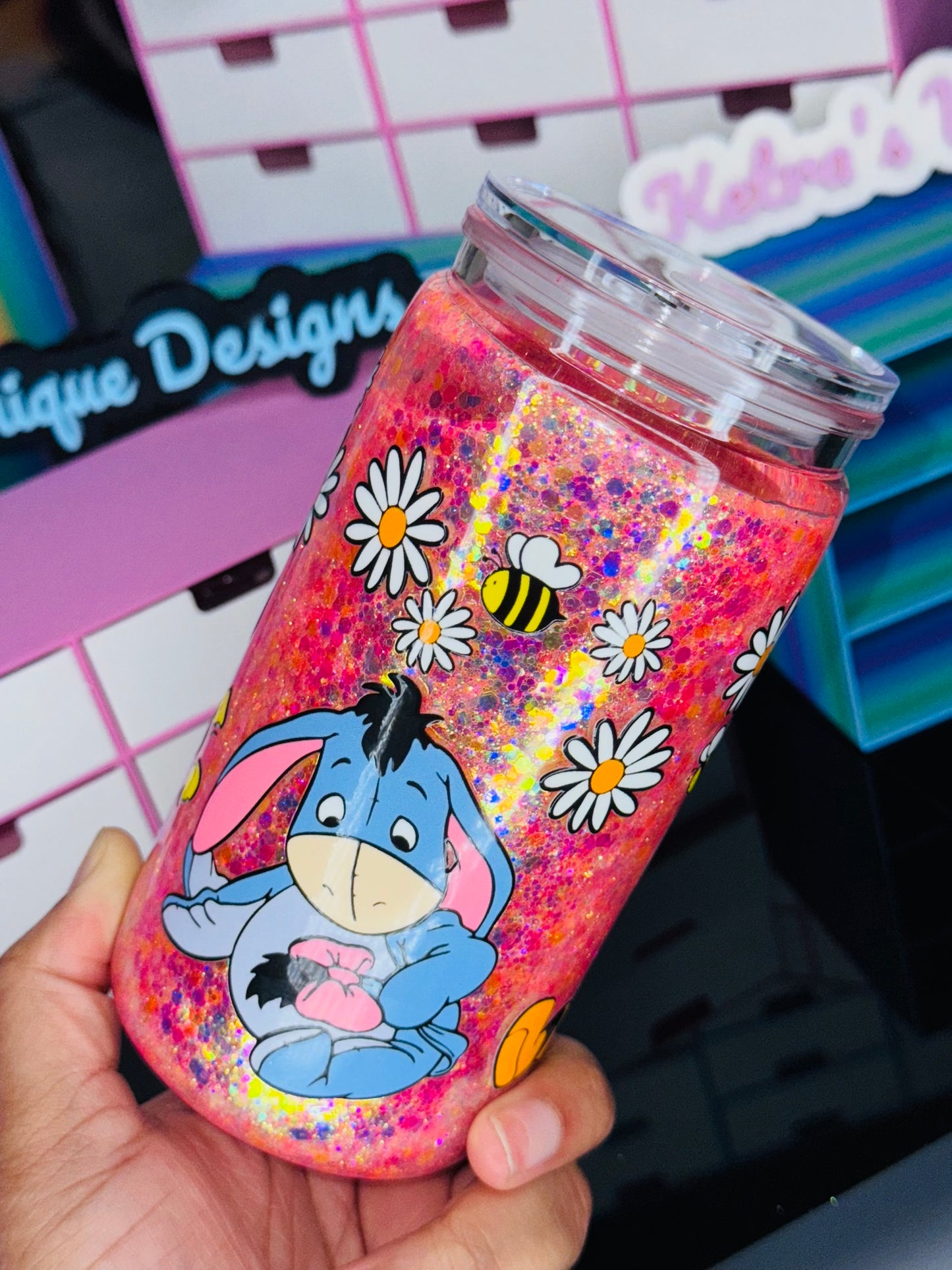 16oz Acrylic Snow globe Tumbler (Ready To ship)