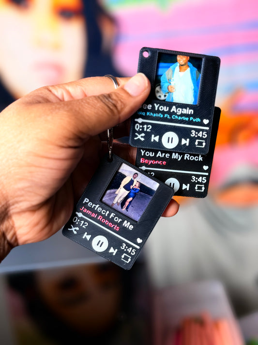Custom Tap Music Player Keychain 🎵