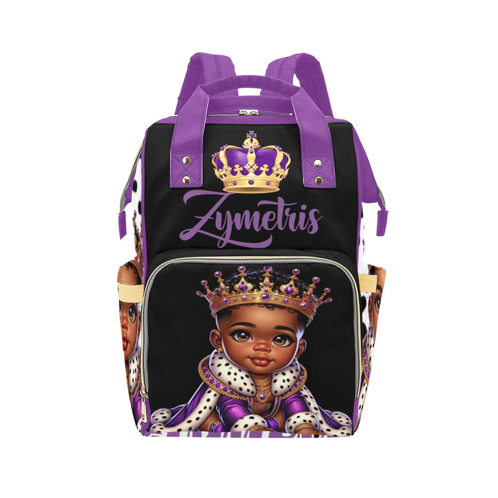 Personalized Diaper bag and Minky Baby Blanket Bundle