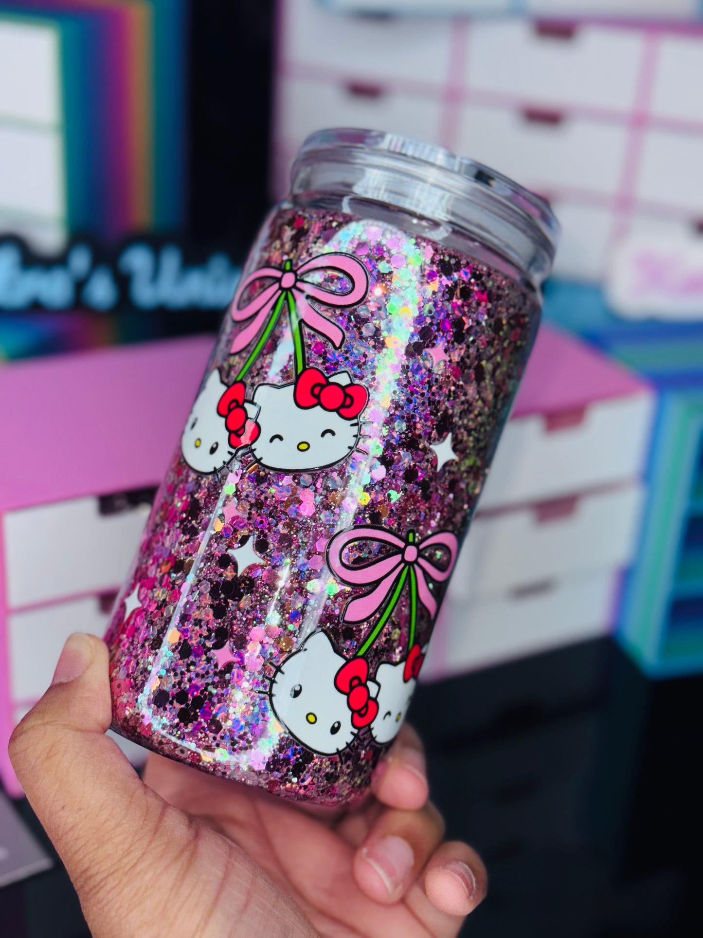 16oz Acrylic Snow globe Tumbler (Ready To ship)