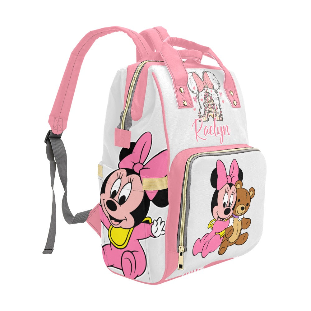 Personalized Minnie Mouse Diaper Bag