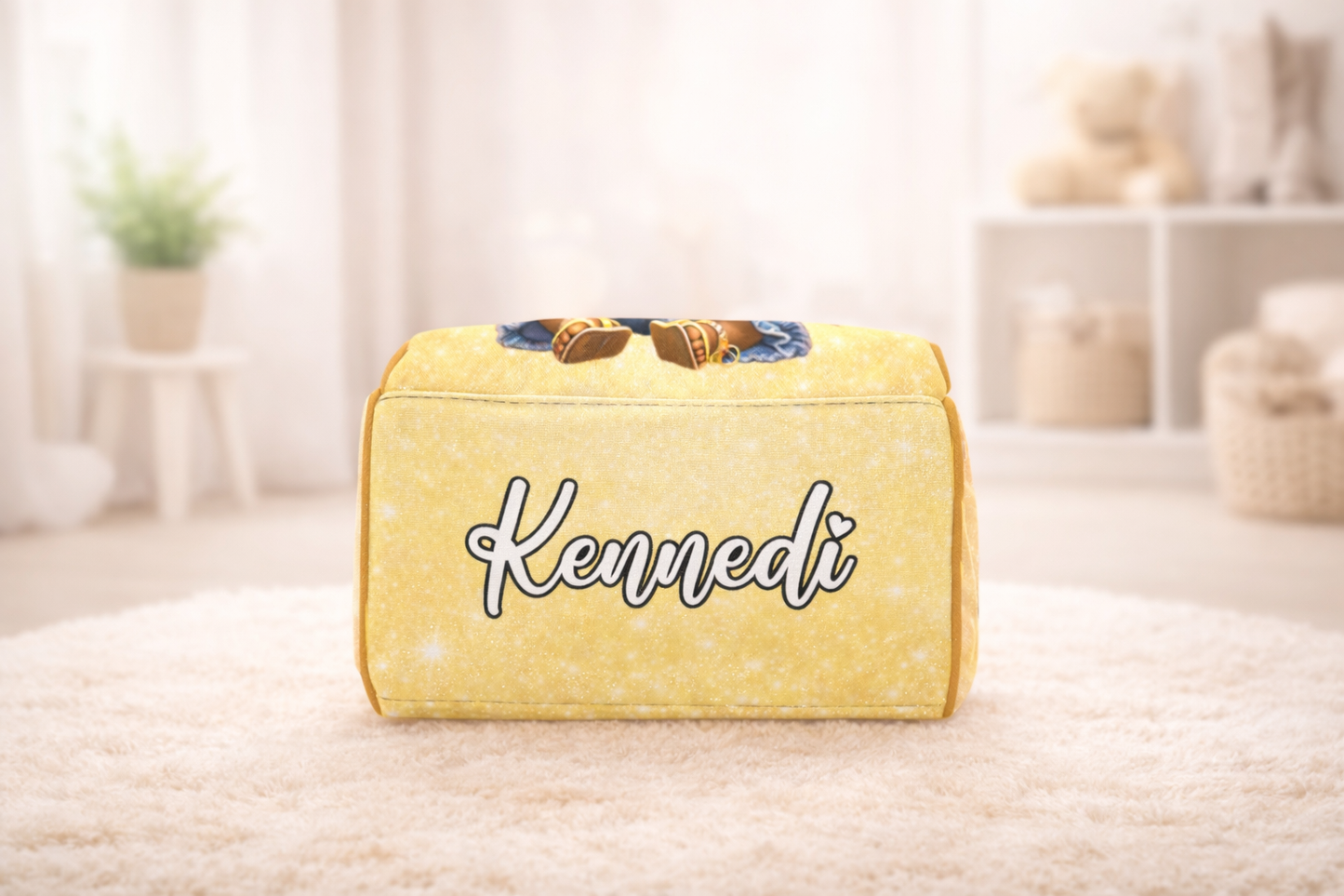 Personalized Bow Diaper Bag