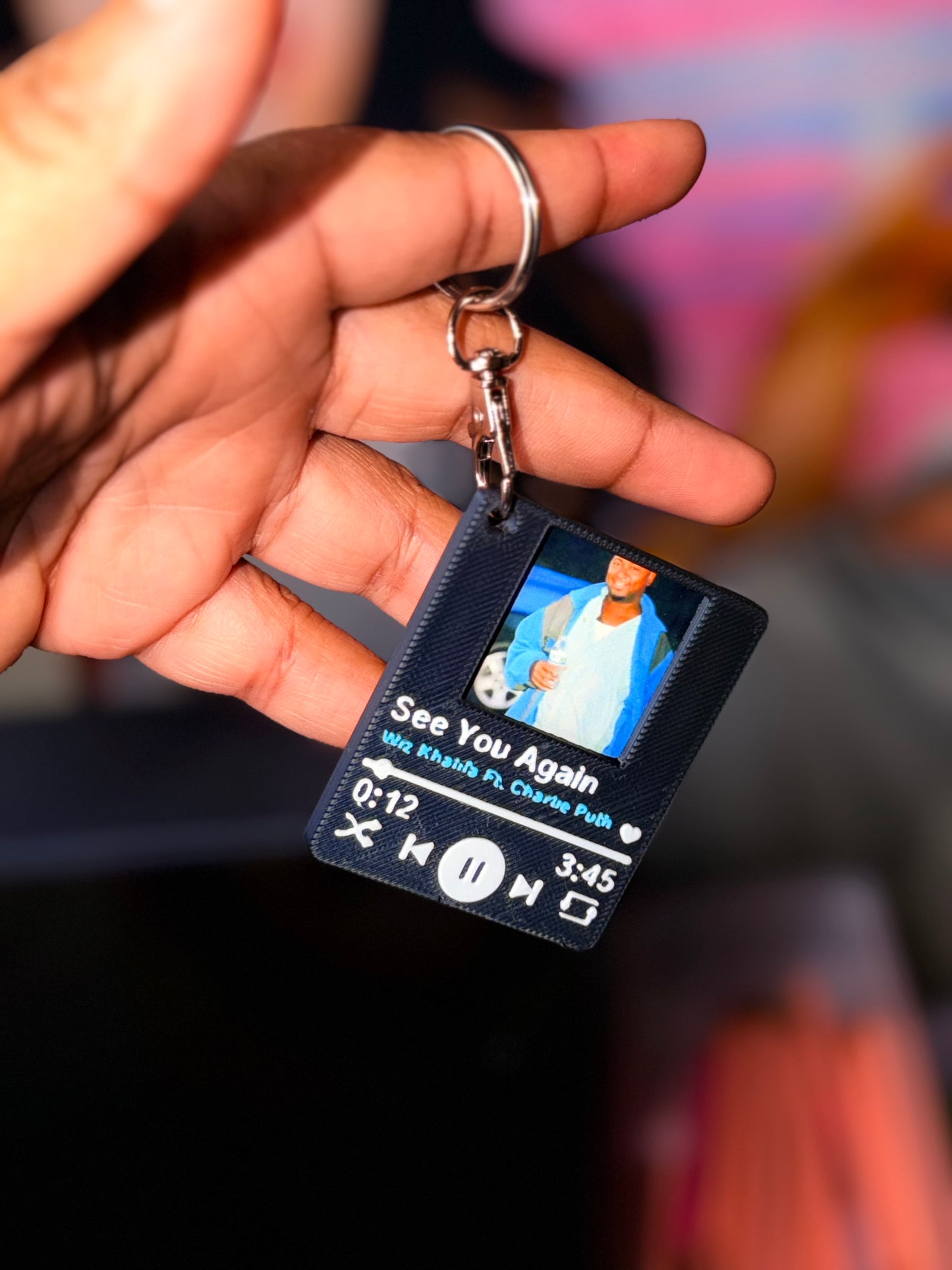 Custom Tap Music Player Keychain 🎵